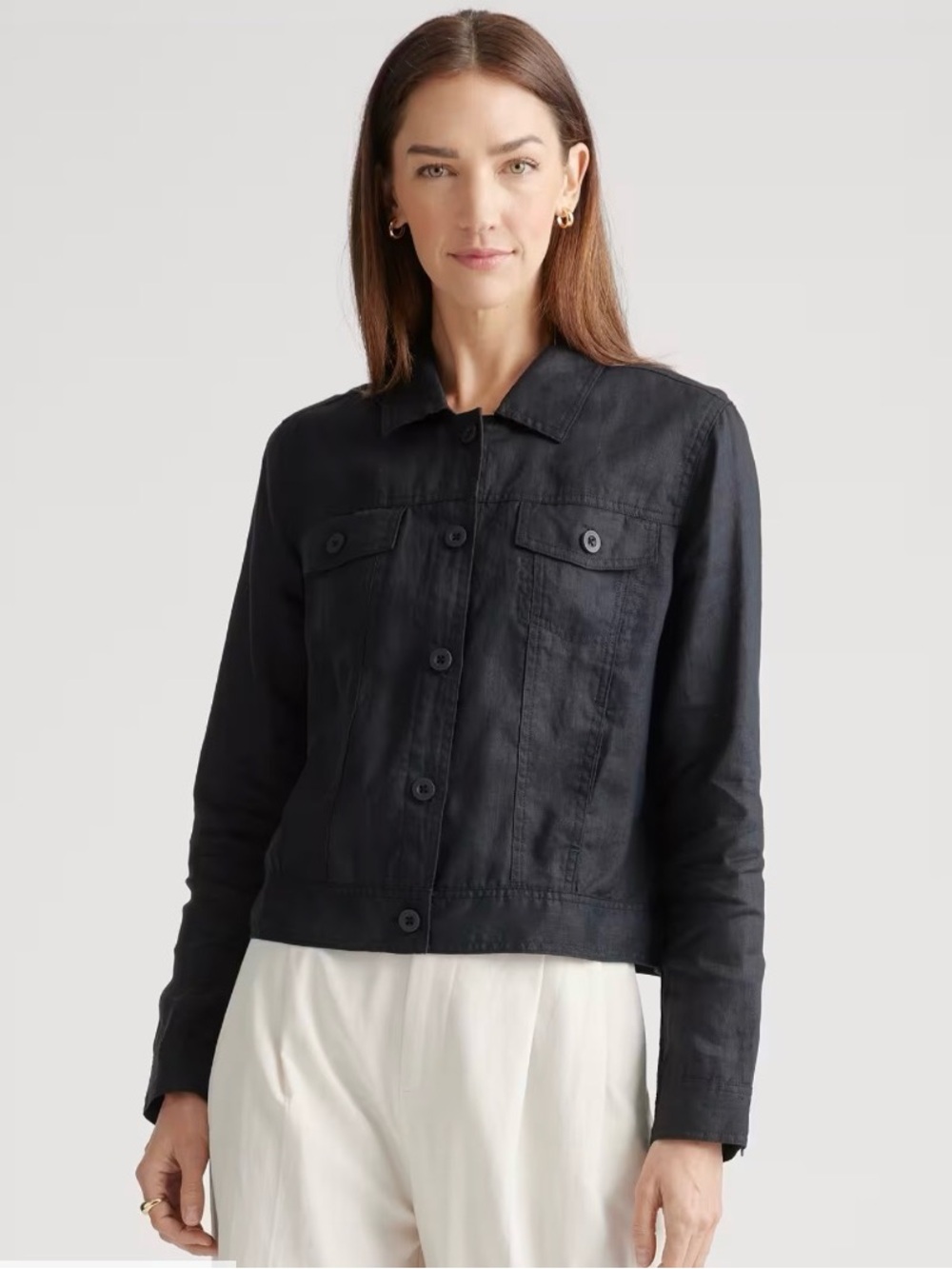 Quince Women’s 100% European Linen Jacket Size Large